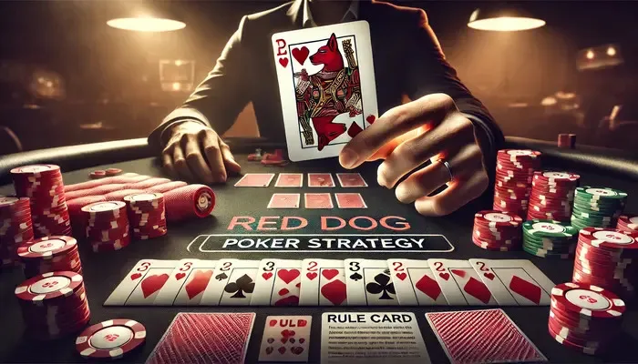 Tavolo da poker cane rosso